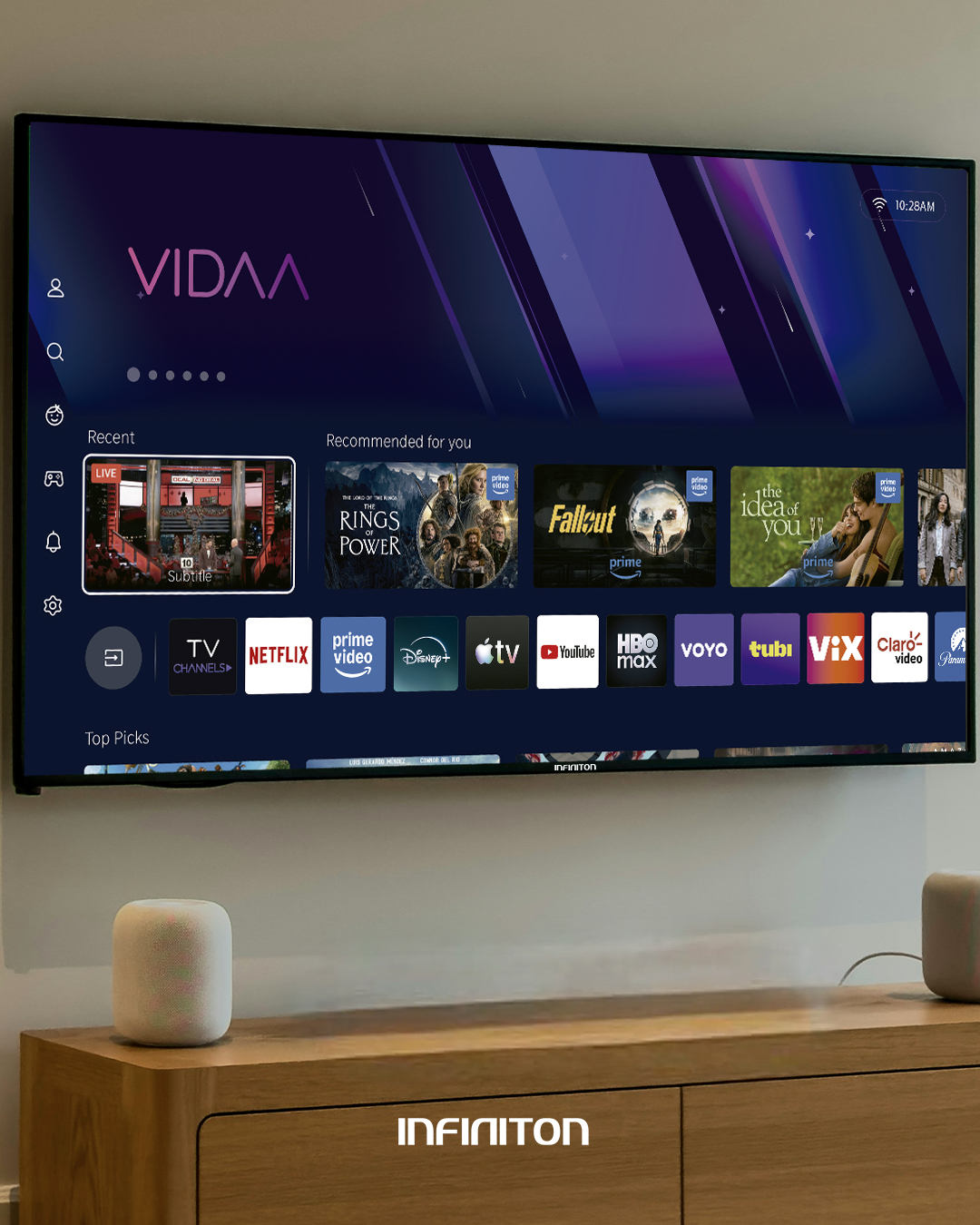 QLED con sistema operativo VIDAA OS
